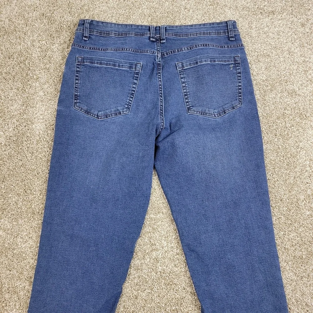 The Perfect Jean Athletic Fit Mens 38x32 Blue Denim Stretch 5 Pocket Jeans